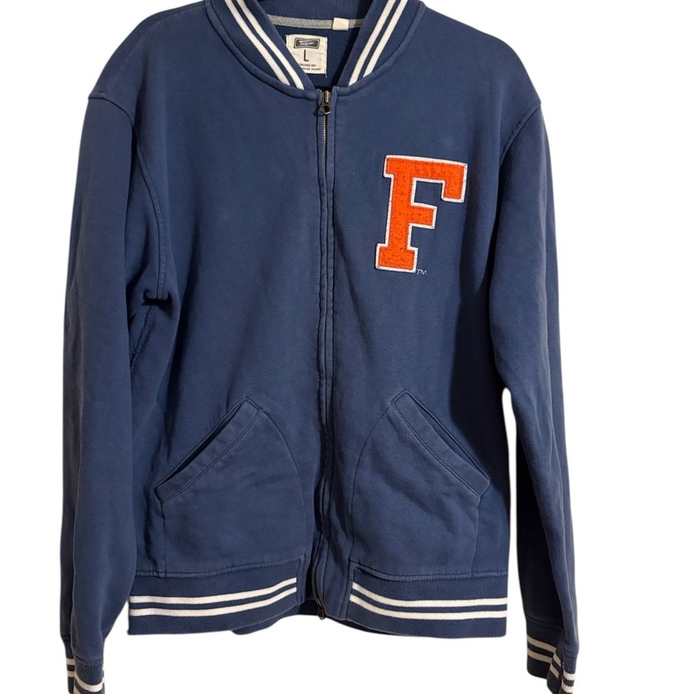 Vintage University Of Florida Varsity Letter Jacket Full Zip Sweatshirt -  L